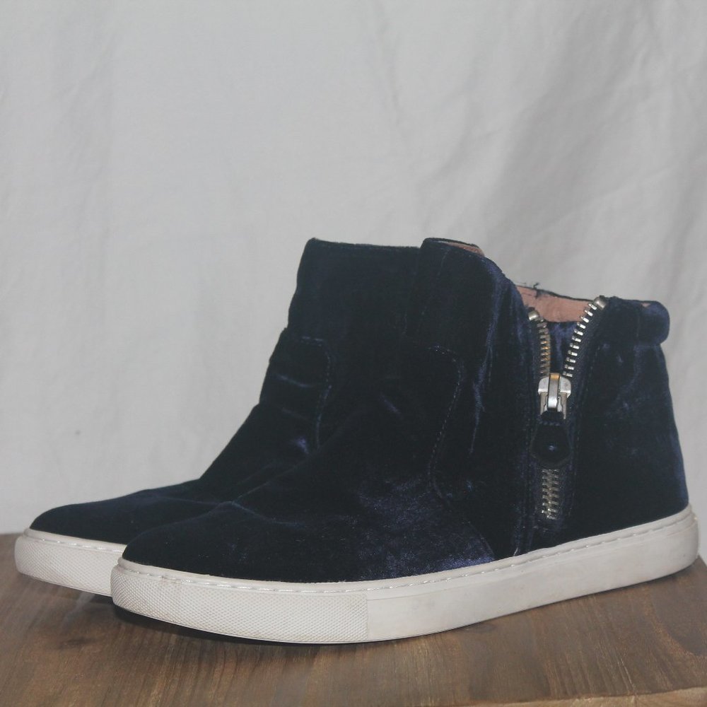 Gentle Souls Navy Velvet Shoes